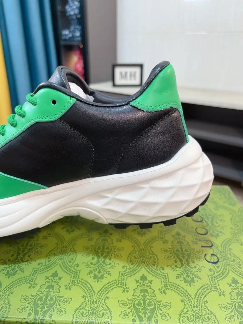 Men's shoes 💰520🌹🌹【GUCCI】pop-up casual sneakers with daddy outsole, breathable and comfortable, easy to walk, a versatile style for trendy men, upper with cowhide edge and outsole with 3D upper printing➕genuine leather lining➕Gucci's popular original outsole, sports and running style, super comfortable. Code number 38-44